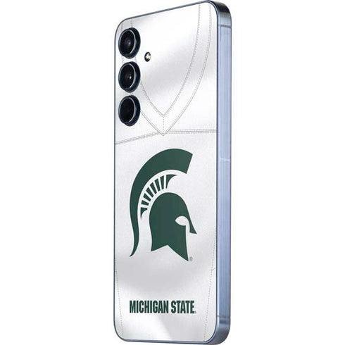 Michigan State University White Jersey Galaxy A35 5G Skin